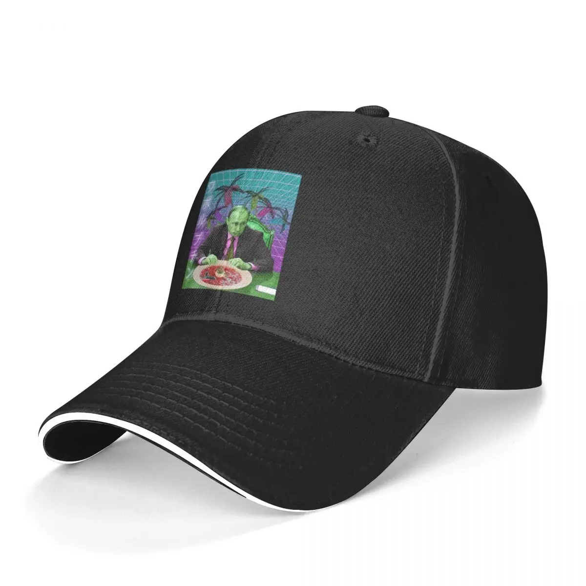 Putin Baseball Cap Vaporwave Putin Rock Casual Trucker Hat Fitted Print Women Snapback Cap