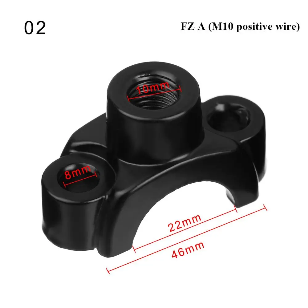 

1 шт. 7/8 дюйма держатель для зеркала мотоцикла, зажим для Руля Мотоцикла, мопеда, внедорожника, квадроцикла, М10