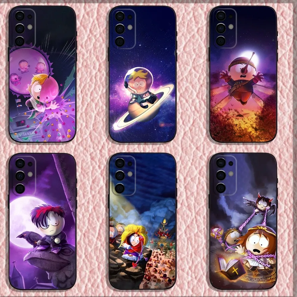 Anime S-South-S-P-Park Phone Case For Samsung S24 S21 S22 S23 S30 Ultra S20 Plus Fe Lite Note 10 9 5G Black Soft Shell