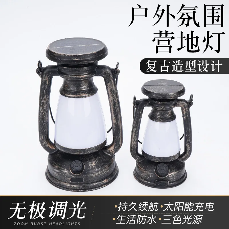 

New Solar Charging Portable Outdoor Camping Tent Atmosphere Horse Light