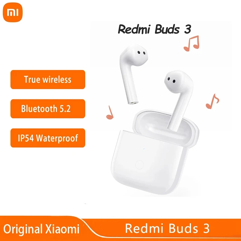 

Redmi Buds 3 TWS Xiaomi Bluetooth Headset Wireless Earbuds Dual Microphone Noise Reduction QCC 3040 Chip IP54 Waterproof Headset
