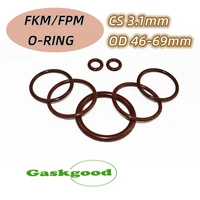 1020pcs red silicone ring gasket cs 3 1mm od 46 69 mm silicon o ring gasket food grade rubber o ring assortment hvac tools