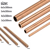 4pcs t2 copper tube 3mm 6mm internal diameter 300mm length hollow straight pipe tubing customize service