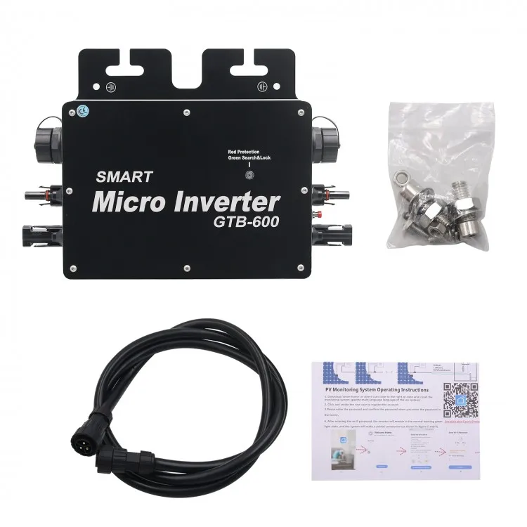 

600W Output GTB-600 Grid Tie Inverter Solar Grid Tie Micro Inverter Support Phone APP Control