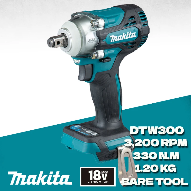 Гайковерт ударный MAKITA DTW300 аккумуляторный, 18 в, 1/2 дюйма