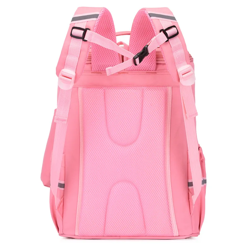 Primary School Students Girl Boy Foldable Large Capacity Mochila New Children Panelled Cartoon School Backpacks with Pen Bag Hot