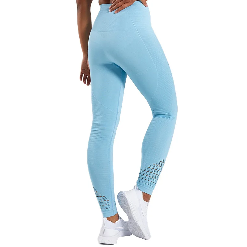 Women Yoga Pants Hollow Fitness Pants New High Waist Slim Butt Lift Tight Workout Running Sports Leggings Push Up Gym Clothing