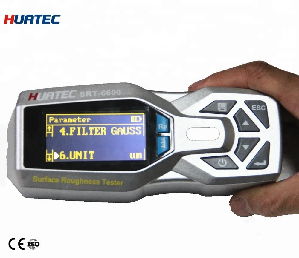 Портативный тестер шероховатости SRT6600 с ЖК-дисплеем RS232