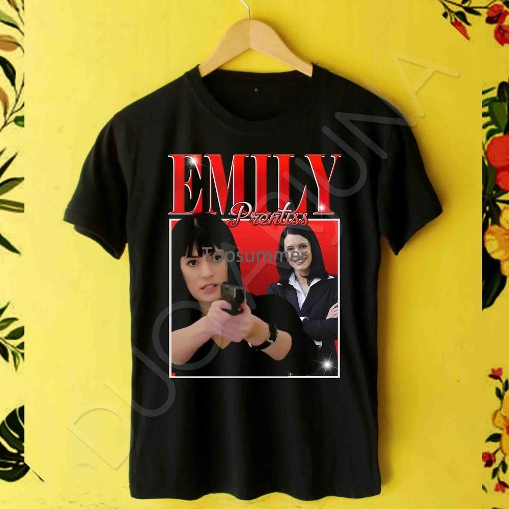 

Emily Prentiss Criminal Minds Shirt Paget Brewster Hypebeast Vintage 90S Rap T Shirt Unisex Cotton
