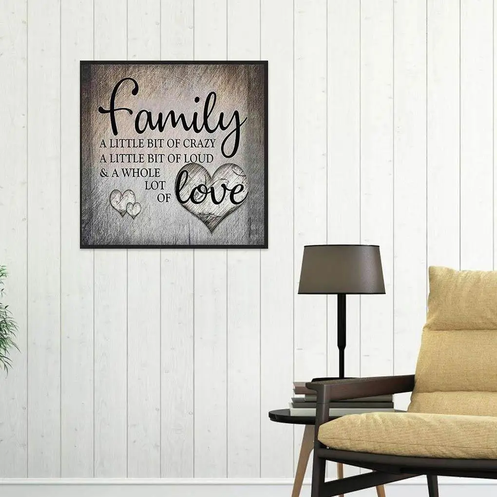 

New 5D DIY diamond painting Family love letter Diamond embroidery pattern Full square/round cross stitch kit mosaic home decor