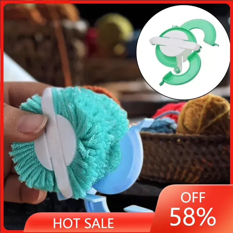 

4 Sizes Portable Pompom Maker Essential Pom-pom Maker Fluff Ball Weaver Needle Craft Homen DIY Knitting Wool Home Tools