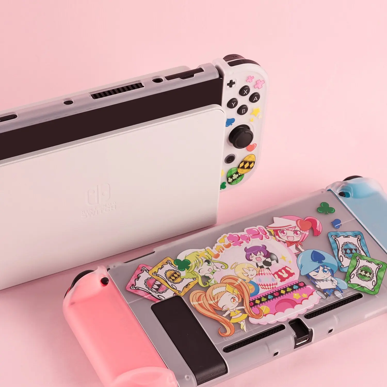 Фото Аниме-чехол Shugo Chara для Switch OLED NS1 Lite, матовый, ударопрочный, раздельный чехол, аксессуары для игровой консоли. №3
