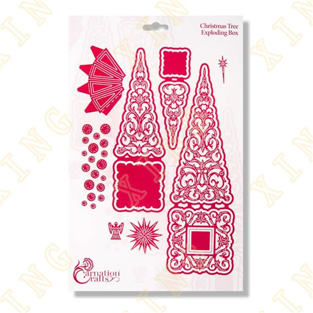 

Christmas Tree Exploding Box Metal Craft Cutting Dies Diy Scrapbook Paper Diary Decoration Card Handmade Embossing New Product