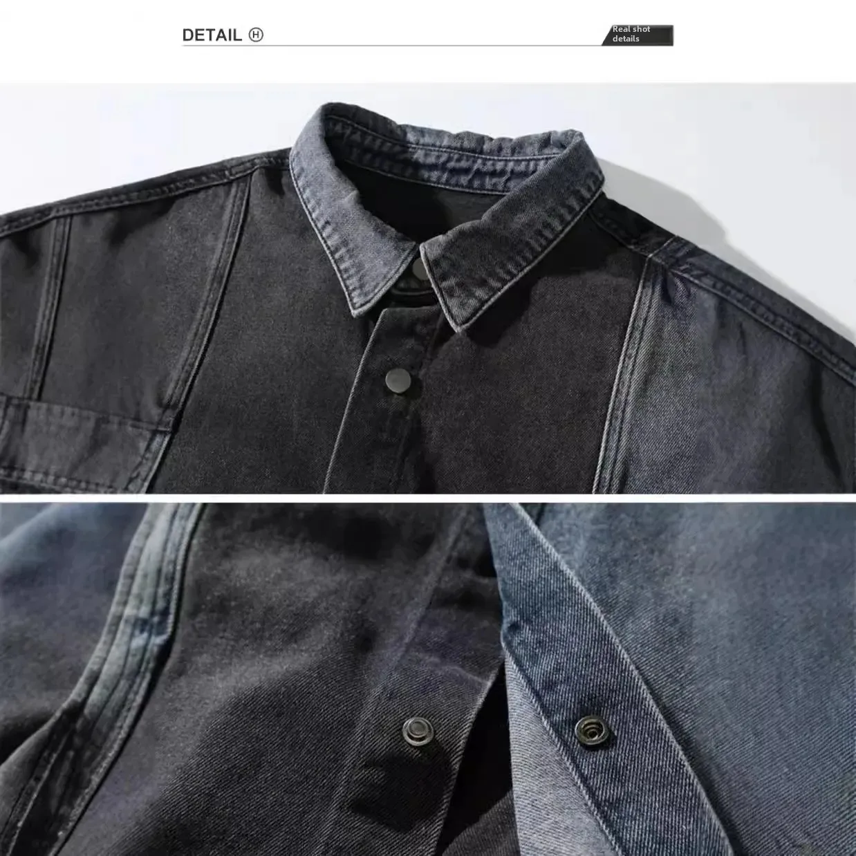 Винтажная джинсовая куртка в американском стиле для мужчин модная стирка