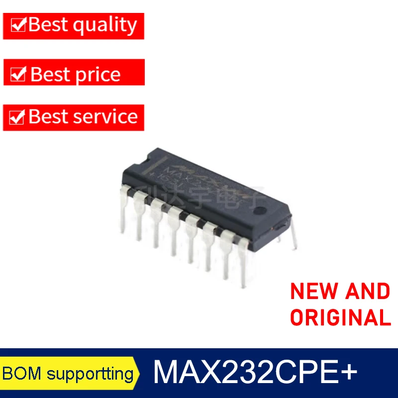 

5pcs Original MAX232CPE+ MAX232 DIP-16 RS232 Chip IC