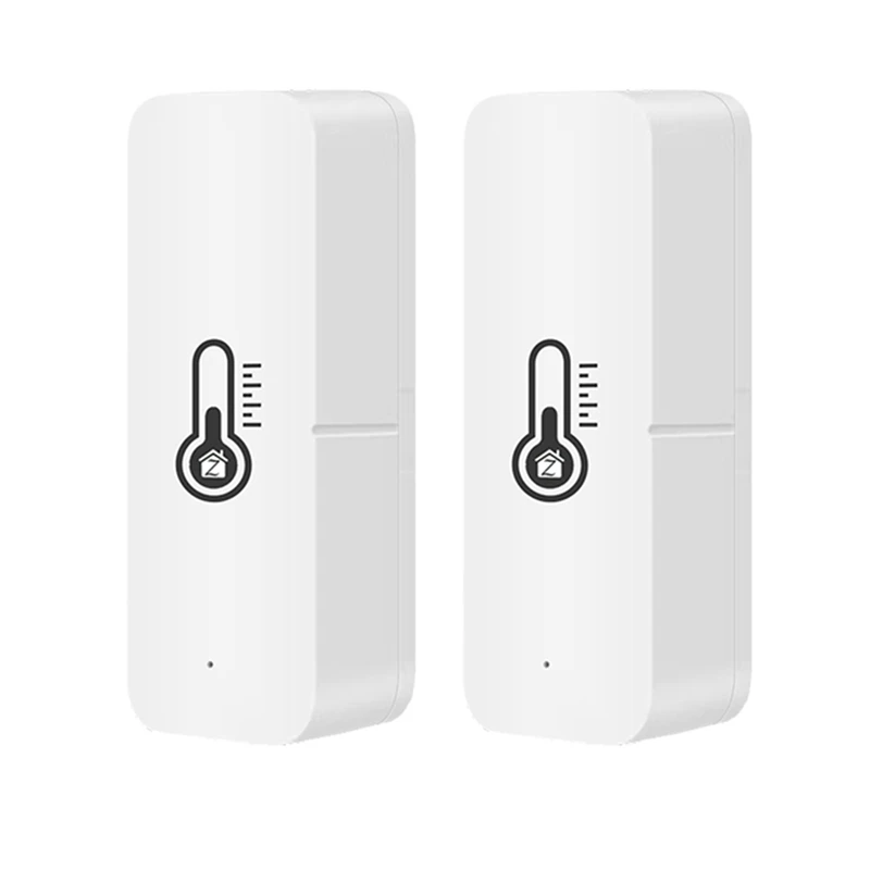 

2Pcs Zigbee Tuya Smart Temperature And Humidity Sensor Battery Powered Smart Home Works For Smart Life Alexa Google Home