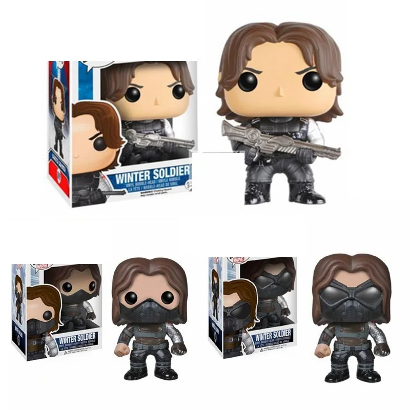 Экшн-фигурки супергероев Funko Pop, Капитан Америка, зимний солдат 43 #44 #129 #, игрушки для детей, подарок на день рождения