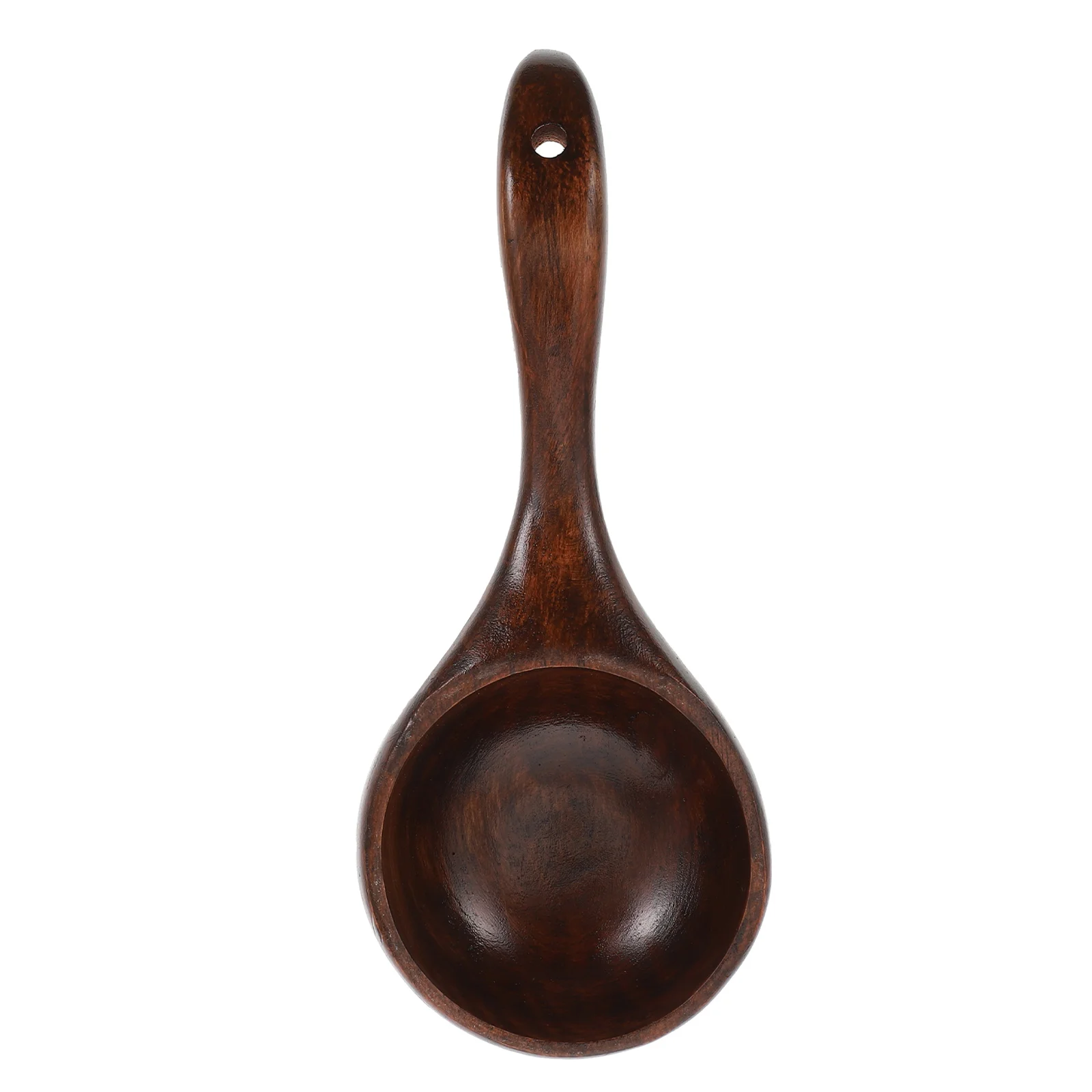 

1pc Vintage Wooden Rice Spoon Multifunction Tablespoon Water Soup Scoop