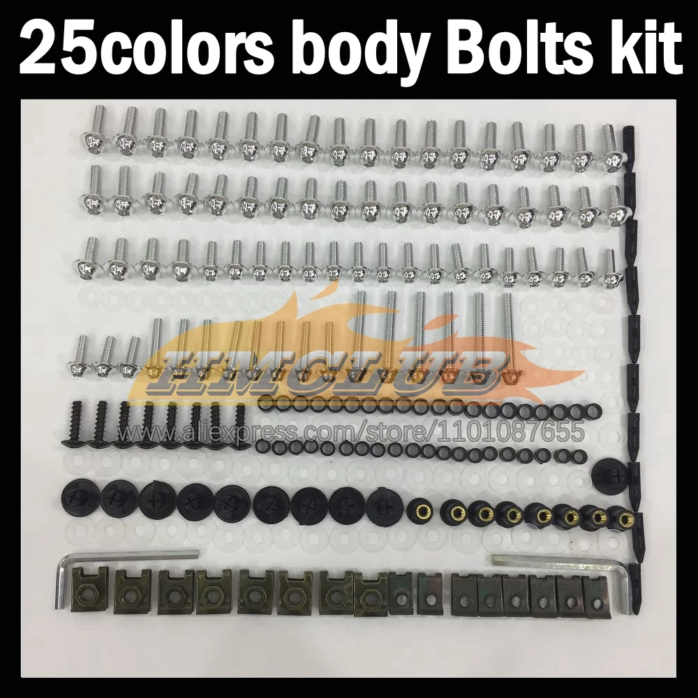 

268ps Full Screws Kit Body bolt For HONDA CBR600FS CBR600 CBR 600 F4 600F4 FS CBR600F4 99 00 1999 2000 Fairing bolts screw NutS