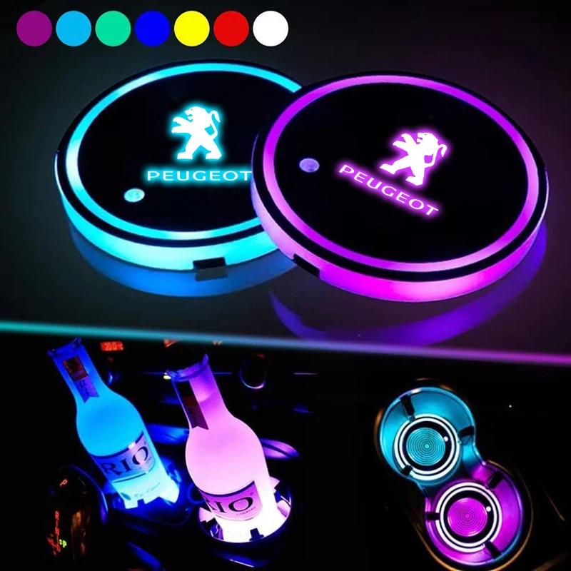 Автомобильный коврик для чашки с водой держатель напитков Peugeot 106 107 206 207 208 301 307 308