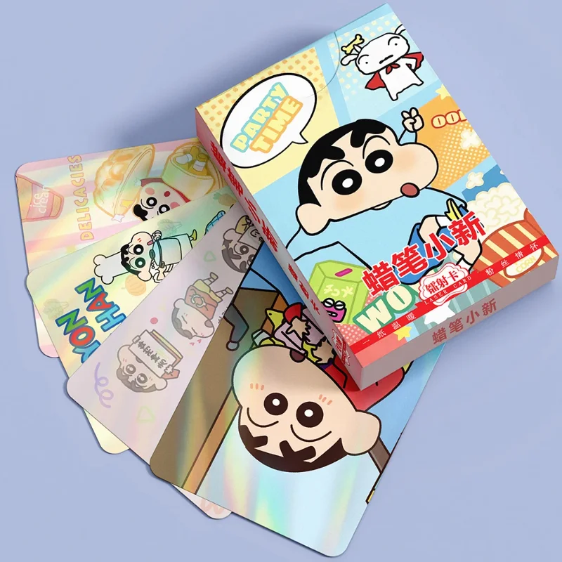 50 шт. Аниме Crayon Shin-Chan Kawaii Lomo карты мультфильм маленькие игры с открытками