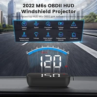 auto hud head up display 3 5 obd 2 ii car hud speedometer car projetor with water temperature overspeed alarm clear fault code
