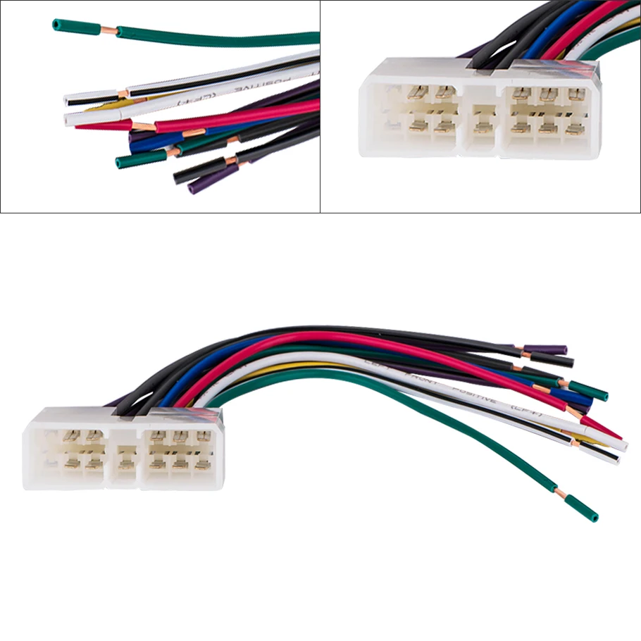 

12V Car Stereo Harness Speaker Cable Fit for Dodge Mitsubishi Jeep Automobile Audio Coaxial Speakers Wiring Harnesses Line