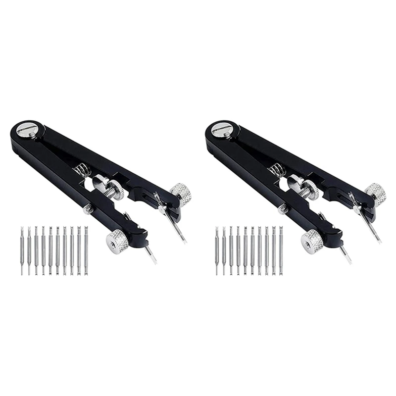 

2X Watch Spring Bar Plier Tool Set, Watchband Pliers, Spring Bar Tweezer Tool, For Watch Spring Bar Pins Removement