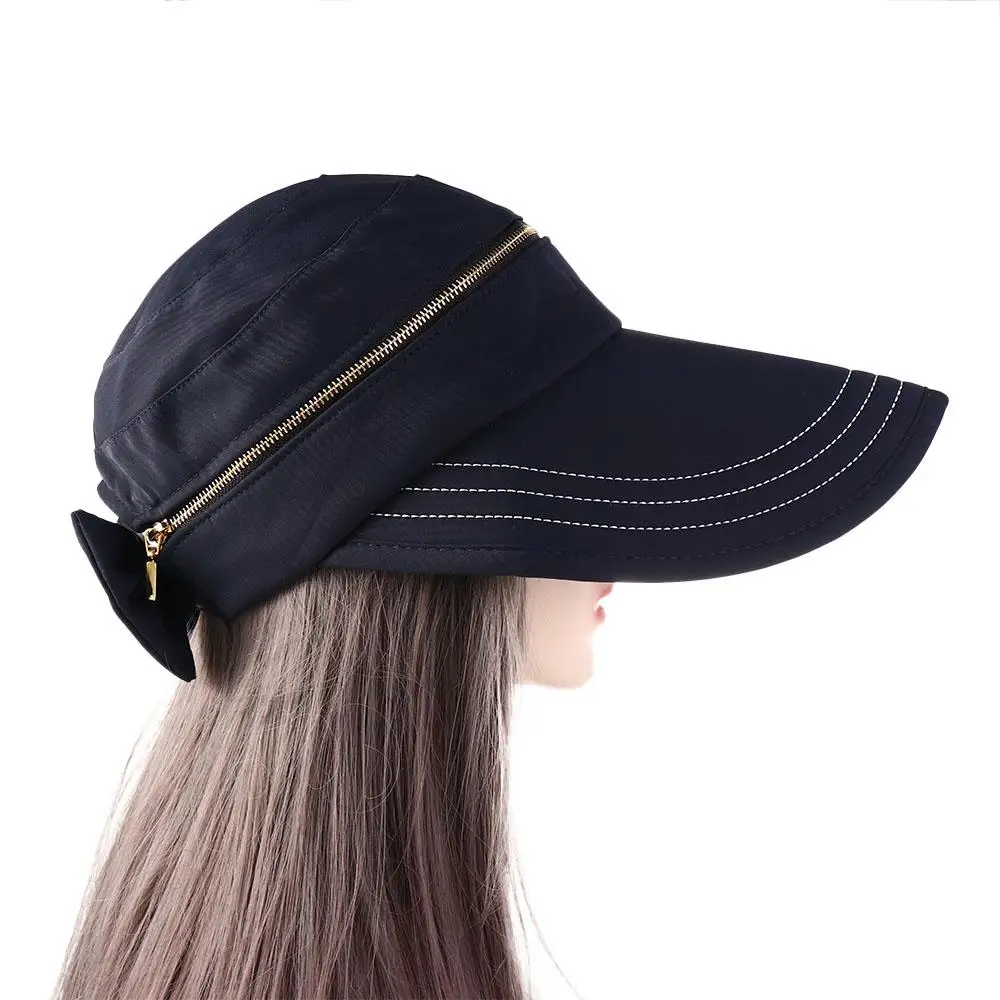 

Summer Beach Empty Top Travel Ladies Big Brim Cycilng Fisherman Hat Women Cap Bucket Hat Removable Sun Hat