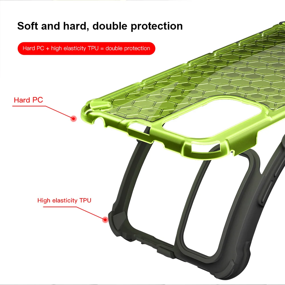 keysion shockproof case for redmi note 11 pro 5g 11s global 11t transparent honeycomb phone cover for poco x4 nfc m4 pro x4 5g free global shipping