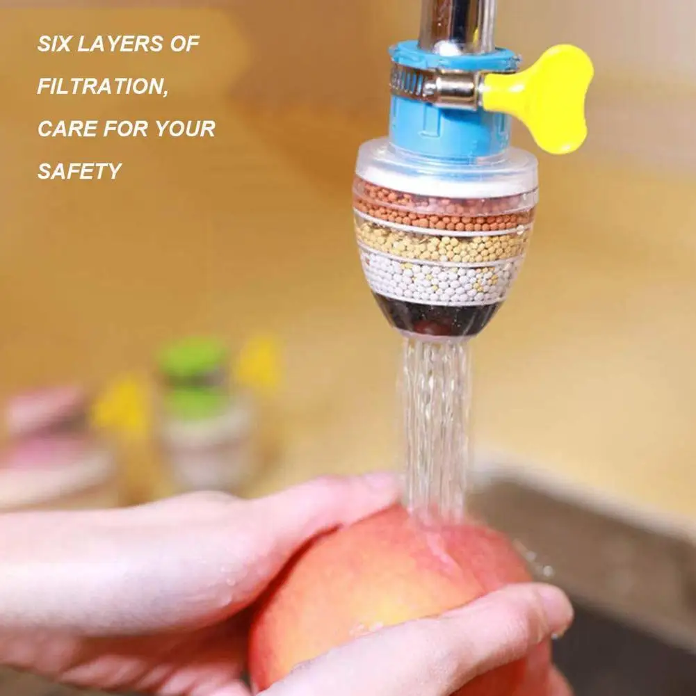 

Kitchen Faucet Filter 5 Layers Water Purifier Filters Carbon Clean Accessories Filtration Nozzle Faucet Spray Activate N1b5