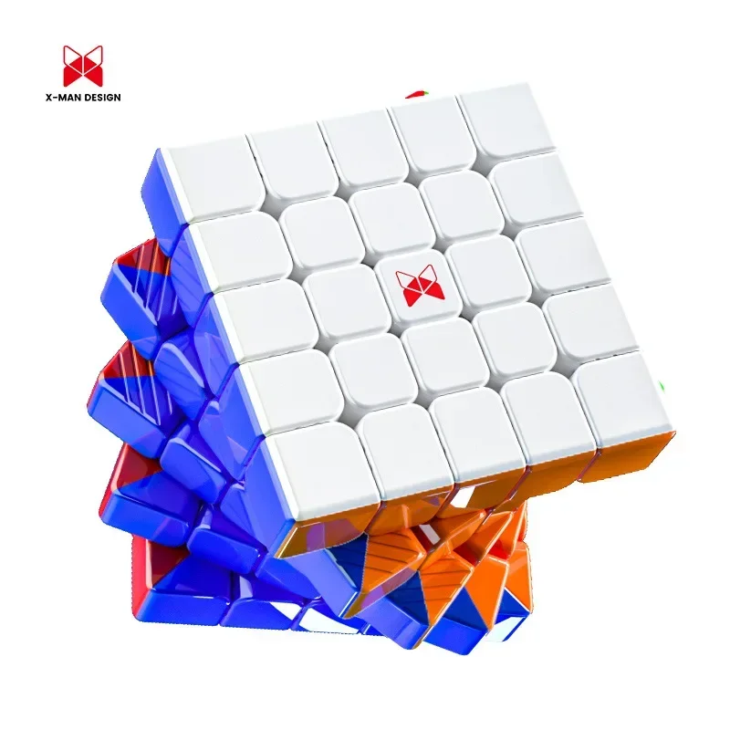 Qiyi XMD Hong 5x5 Magnetic Speed Magic Cube Профессиональная Игрушка-головоломка Без Наклеек Для