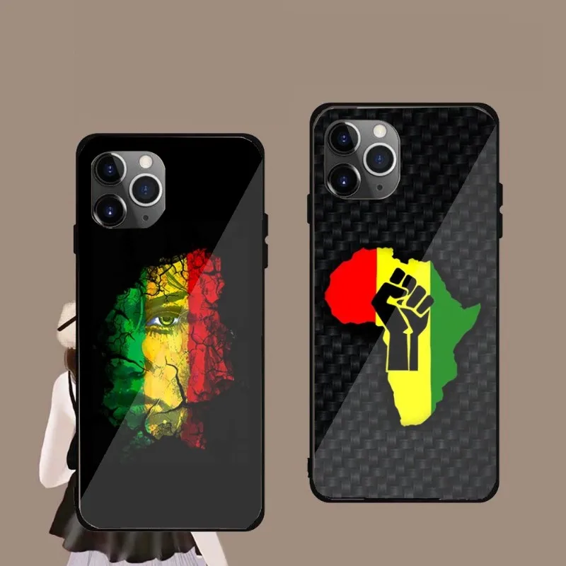 

Ethiopian Flag Phone Case For IPhone 14 13 12 11 XS X 8 7 6 Plus Mini Pro Max SE 2022 Black PC TPU Glass Phone Cover