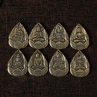 1 piece patronus amulet keychain different patronus pendants with accessories vintage solid brass bodhisattva pendant bronze