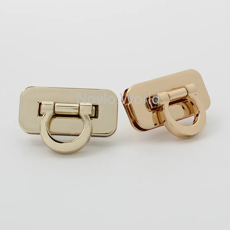 5-20-50sets 2 colors 31*15mm gold rectangle shape flip lock for woman handbag metal clasp purse accessories