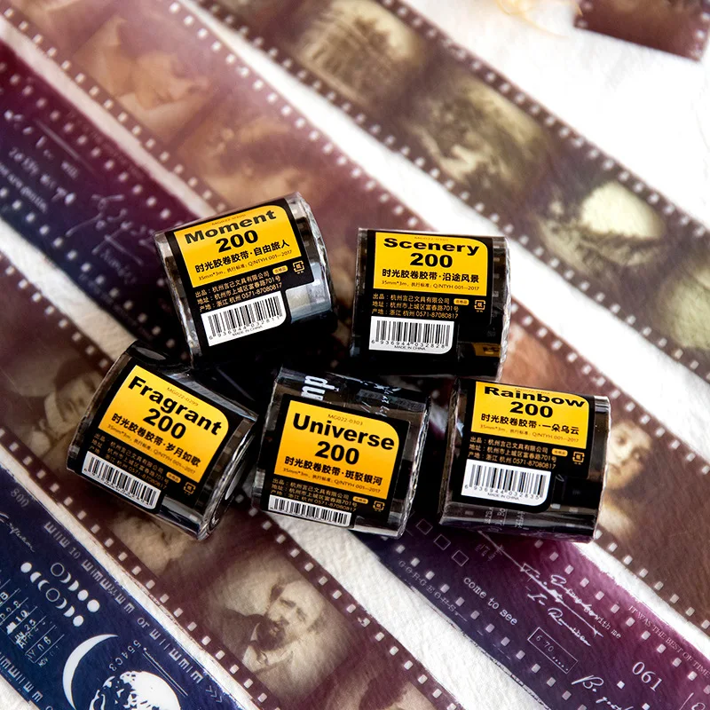 

1 рулон винтажной пленочной ленты, декоративный журнал, дневник, открытки, альбом для скрапбукинга, блокнотов, букв, эстетический журнал, жен...