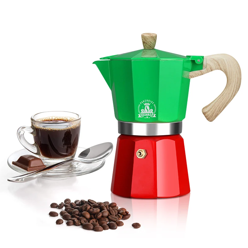 Алюминиевый Прочный кофейник Moka ручная кофеварка практичный аппарат для