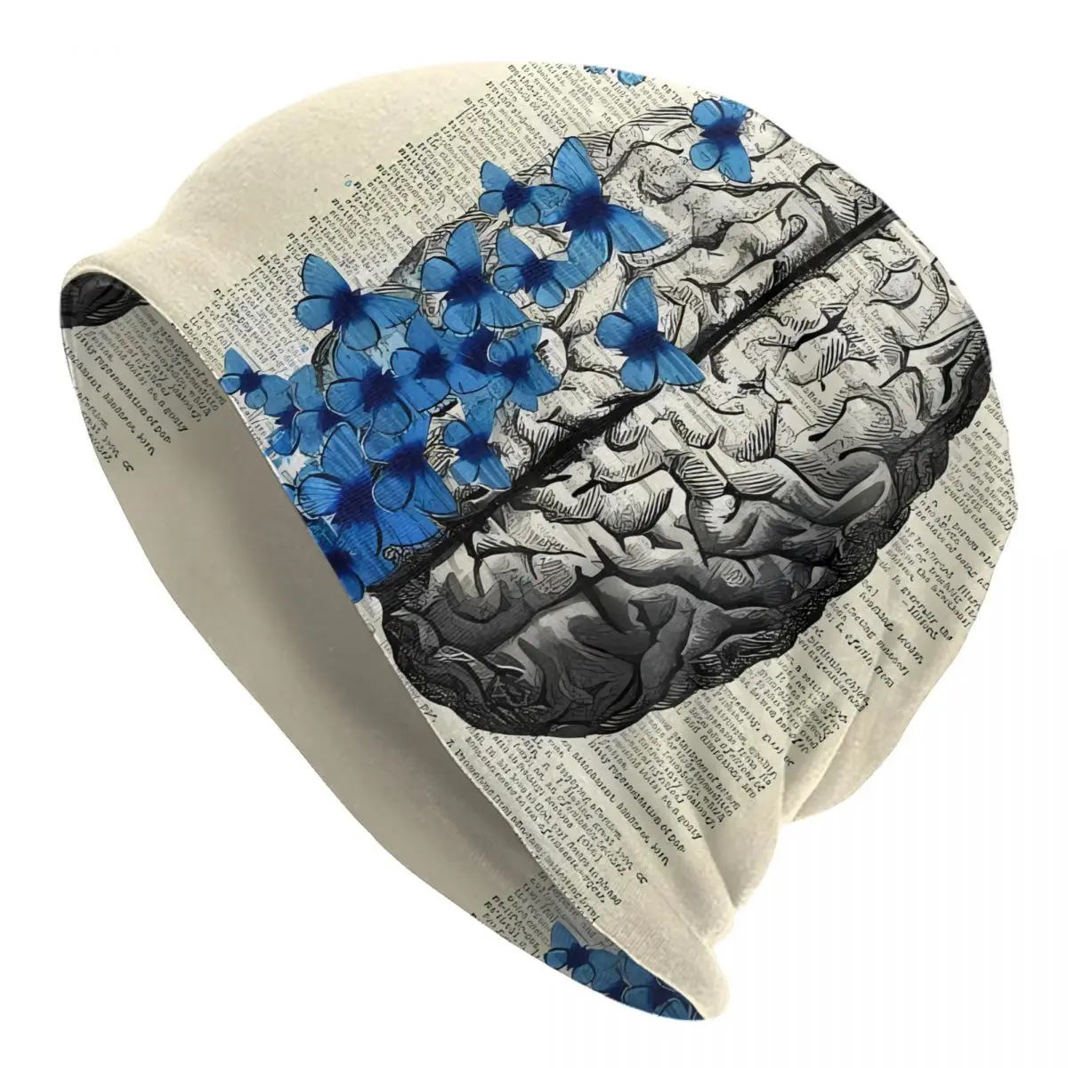 Человеческое вяральное сердце художественные шапки модные для мужчин