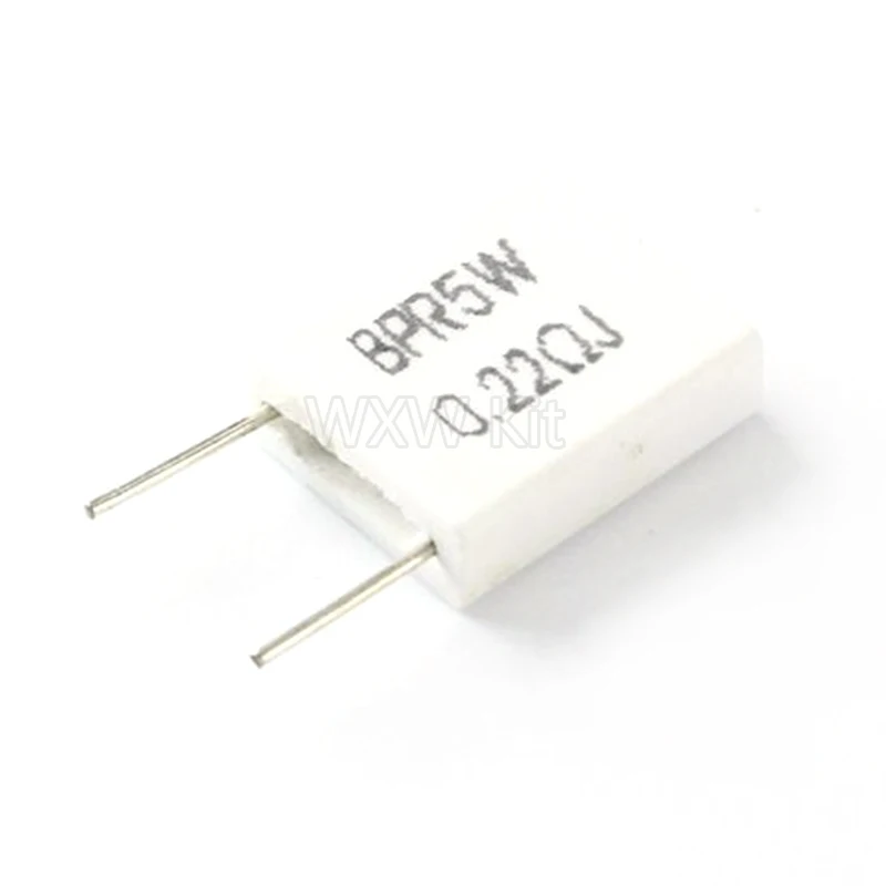 0 001 BPR56 5 Вт 1 15 22 25 33 Ом без индуктивного керамического цементного резистора 1r 15r 22r