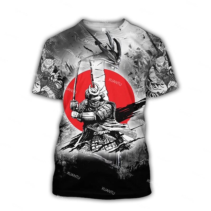 

Samurai Graphic 3D Printed Men's T-Shirt For Men Summer Tops Short Sleeve Crewnack Fashion Casual Oversized Tees Shirts Street