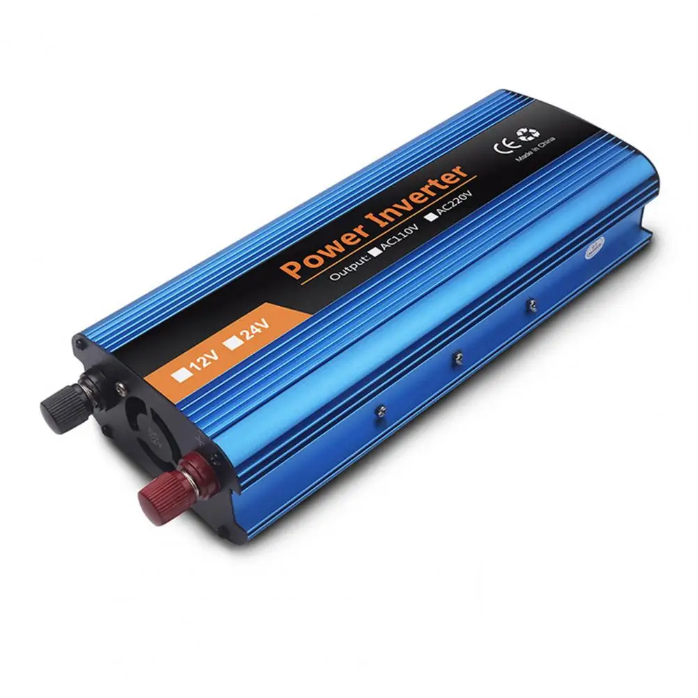 

Car Power Inverter 2400W DC12V/24V To 220V LED Display Sockets Power Inverter With QC 3.0 USB Charger Fast Charging Adapter