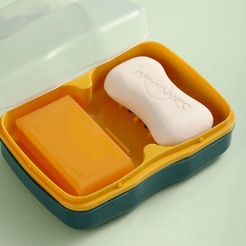 Двойная сетка для мыла в ванную комнату чехол душа мыльница с водонепроницаемой