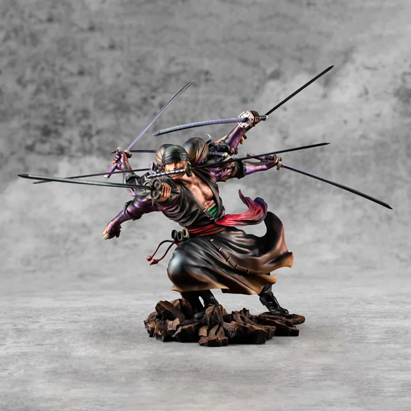 В наличии подлинная MegaHouse MH POP MAX One Piece аниме-фигурка 17 5 см Roronoa Zoro Nine Swords Asura игрушка