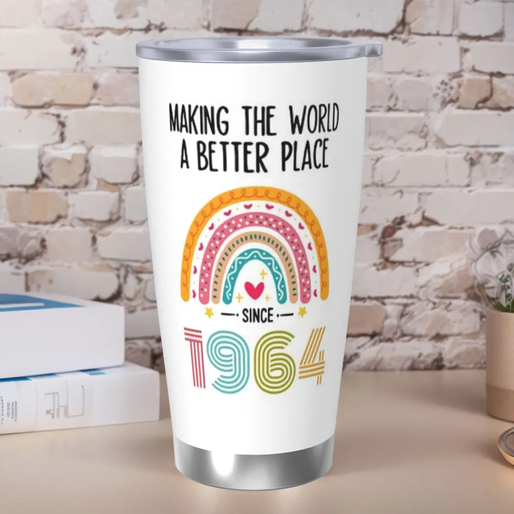 Термос из нержавеющей стали 20 унций с крышкой