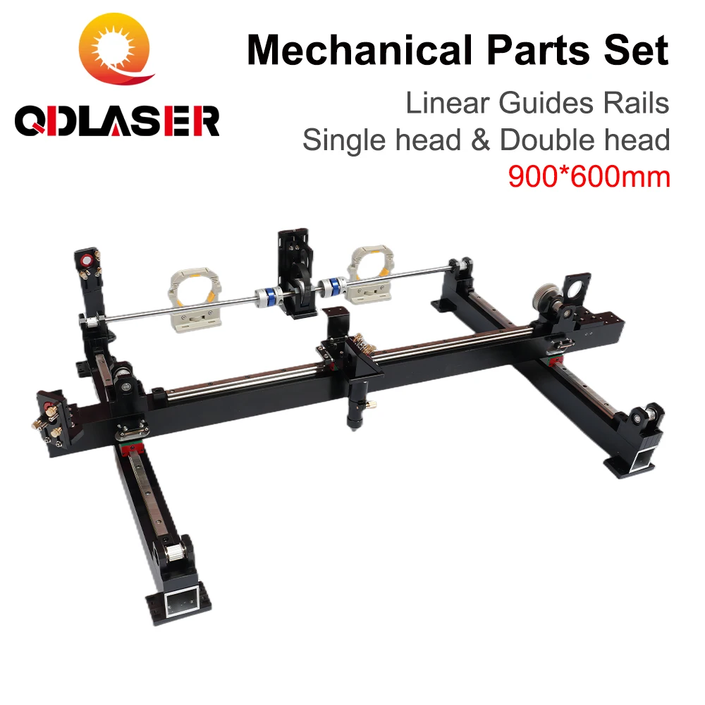 

Mechanical Parts Set 900mm*600mm Single Double Head Laser Kits Spare Parts for DIY CO2 Laser 9060 CO2 Laser Cutting Machine