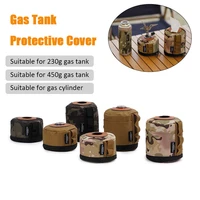 camping gas can protection cover camo outdoor gas 230450g tank case anti fall gasoline canister protector with side pocket