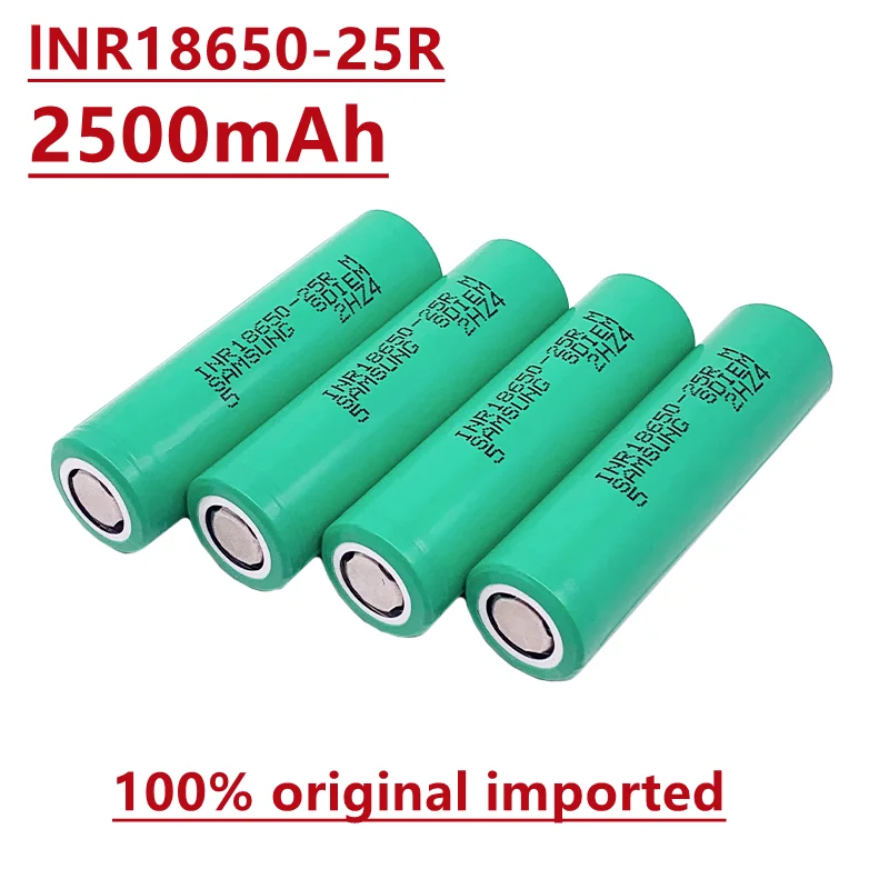 

100% оригинальная импортная литиевая батарея ncr18650, перезаряжаемая батарея 25R 3,7 V 2500mah подходит для лазерной ручки 1 шт.-10 шт.