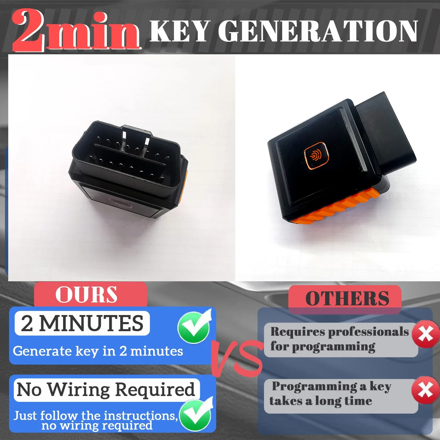 OHT692427AA OBD-ключ программатор с 4 кнопками 315 МГц безключевой Jeep Compass фонарь Dodge Ram Avenger