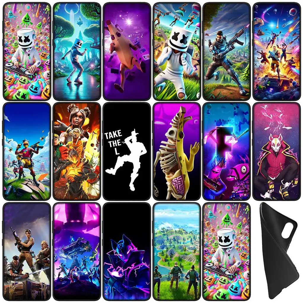 Poster F-Fortnites-Skin Case for OPPO A17 A15 A16 A3 Pro A40 A60 A80 A79 A95 A94 A74 A78 A58 A38 A57 4G 5G Phone Cover Casing