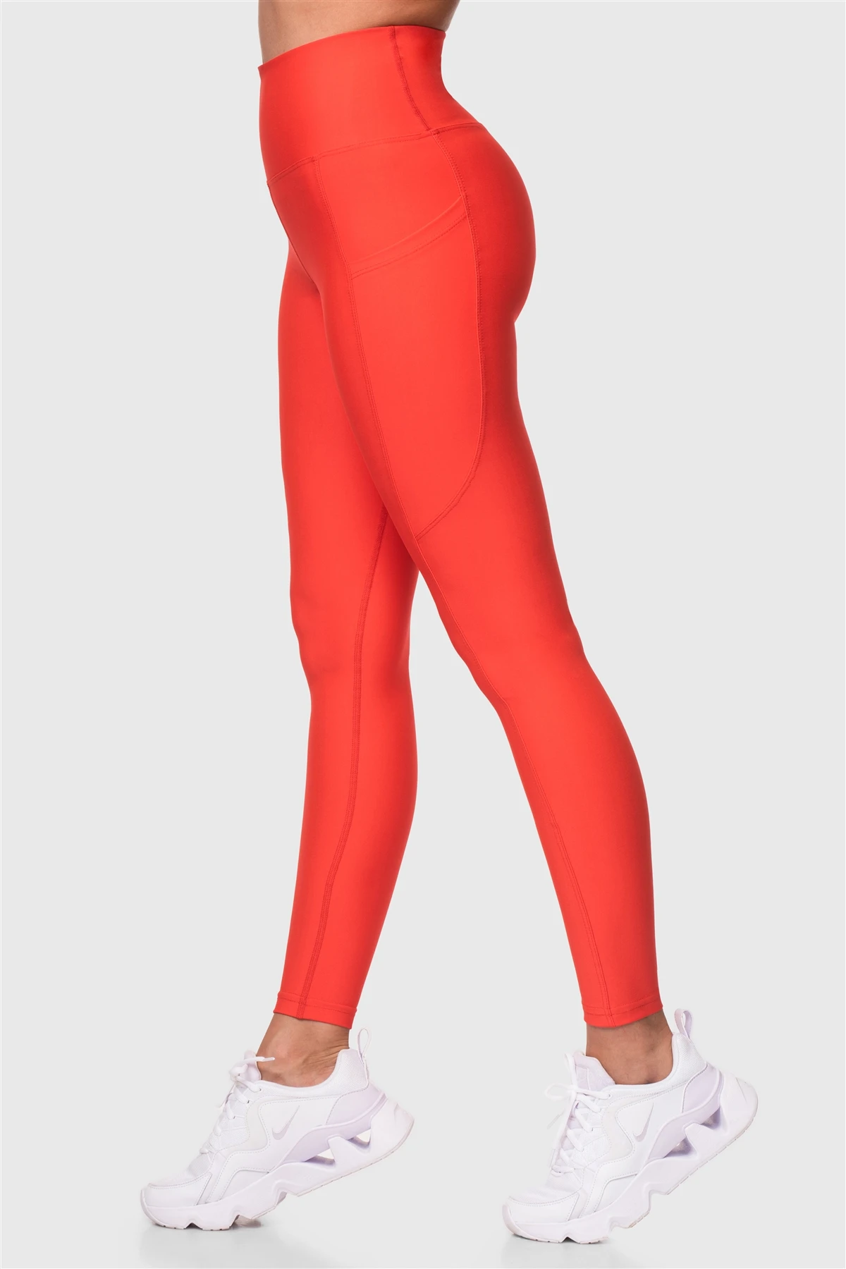 Superstacy High Waist Pockets Pomegranate Flower Sports Leggings